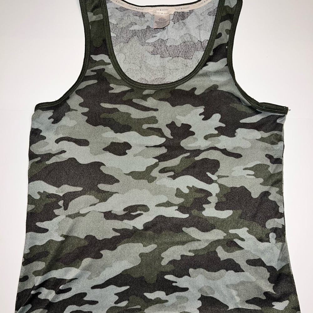 Lucky Brand Army Green Tank Top